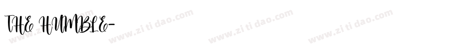 THE HUMBLE字体转换